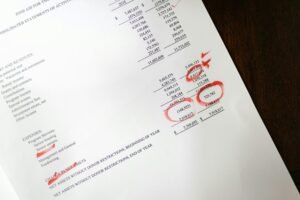account and entry review details repeated identity numbers seem