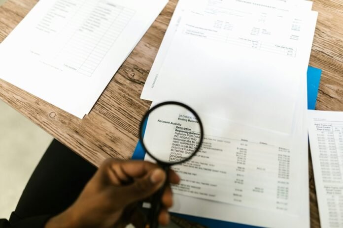 account data review identifiers and numbers